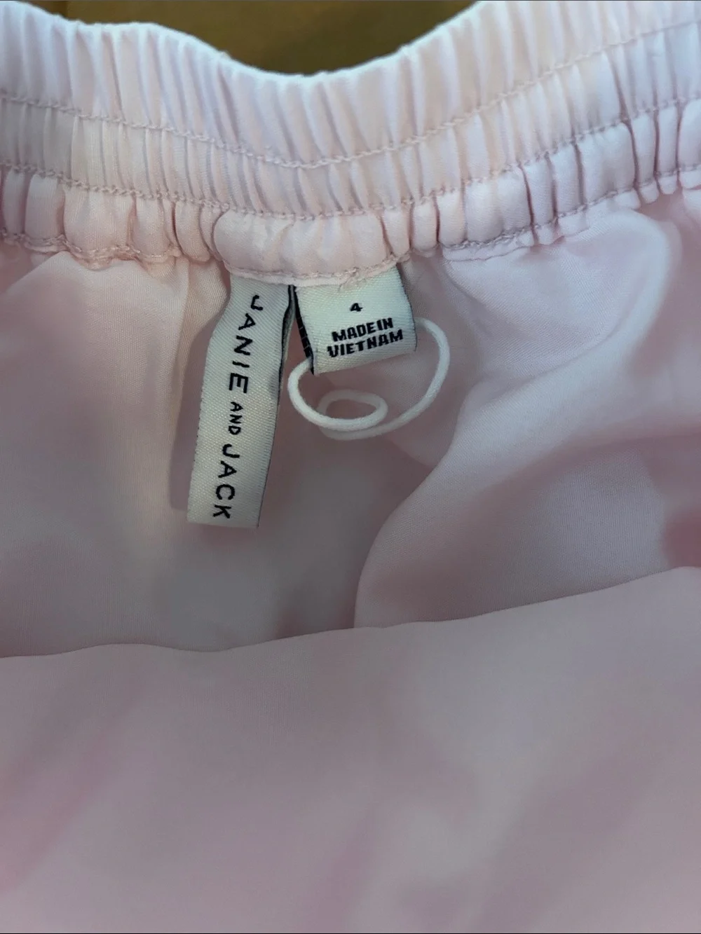 Janie and Jack Pink Layered Tulle Skirt with Satin Waistband